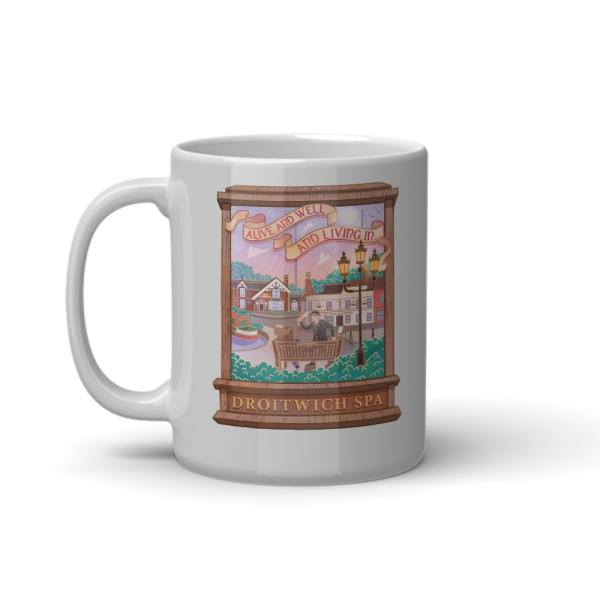 Droitwich Sign 11oz White Coffee Mug