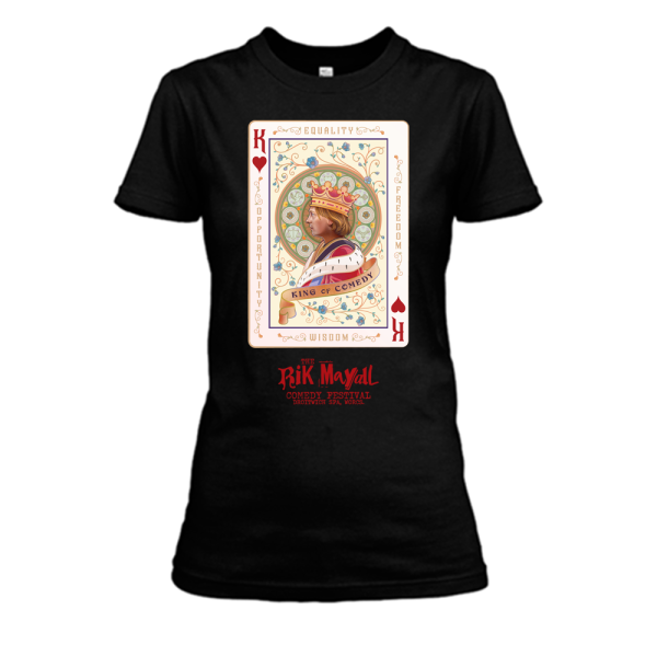 GD72: King Of Comedy Red Logo Ladies T-Shirt