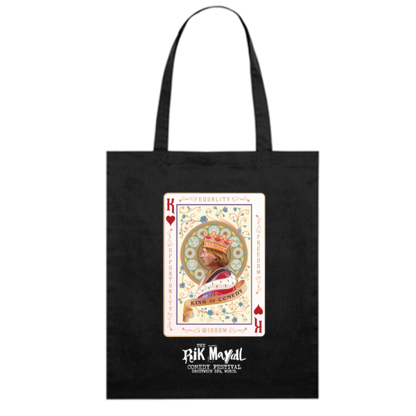 W201: King Of Comedy Black Tote Bag